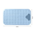 thumbnail image 3 of Non-Slip Bath Mat with Drain Holes & Suction Cups - Quick Dry Anti Mold Shower Floor Mat for Tub, Machine Washable Feet Massage Rug,Blue (27.5x15.7 Inch)‌, 3 of 9