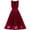 Red, variant on Vedolay Elegant Dresses For Women Women's Vintage Half Sleeve O-Neck Contrast Formal Pockets Party Swing Dress,Pink S