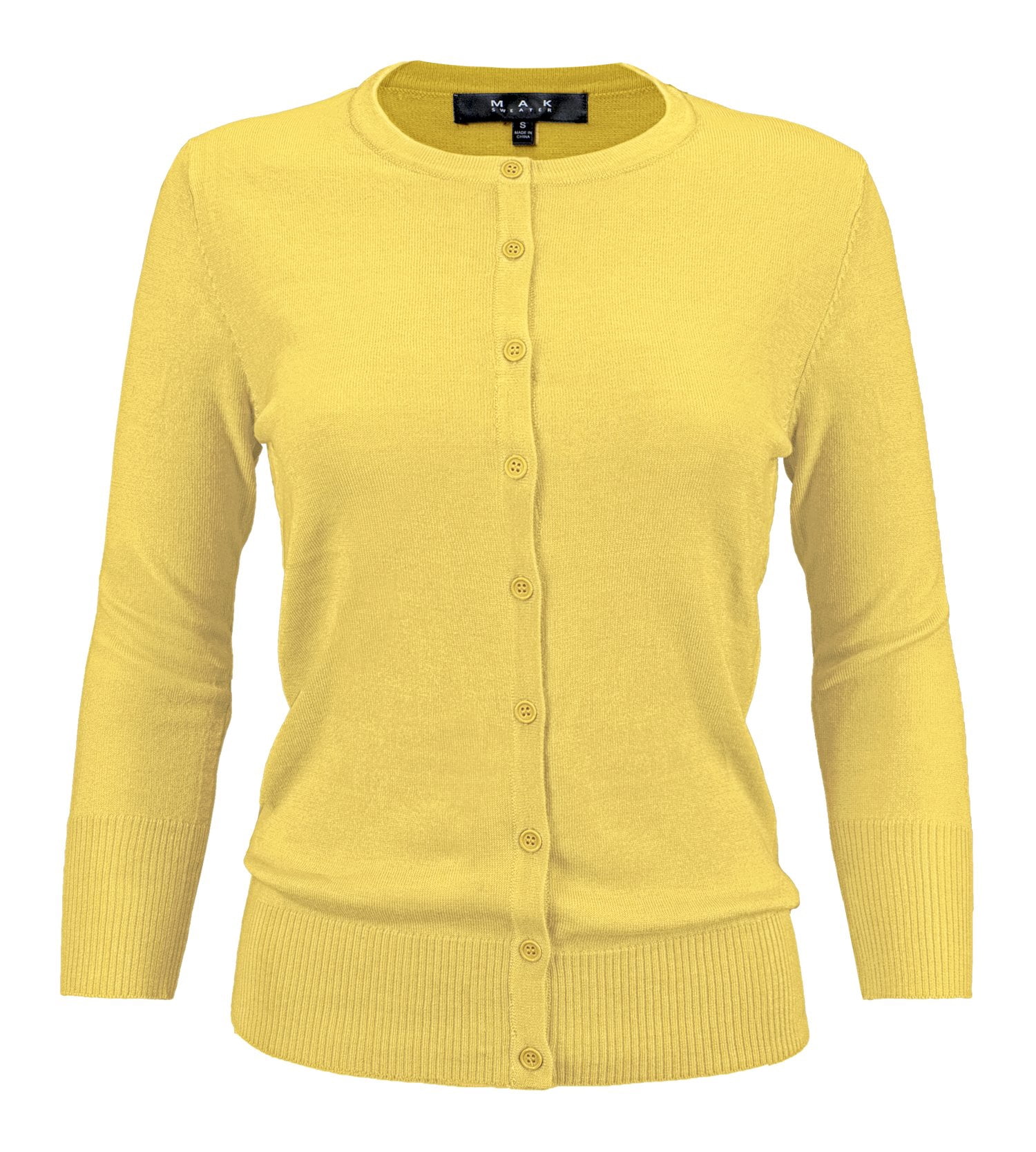 yellow cardigan walmart