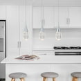 thumbnail image 2 of JoollySun 1 Light Single Mini Pendant Light LED Ceiling Hanging Light with Bubble Crystal in Chrome, 2 of 7