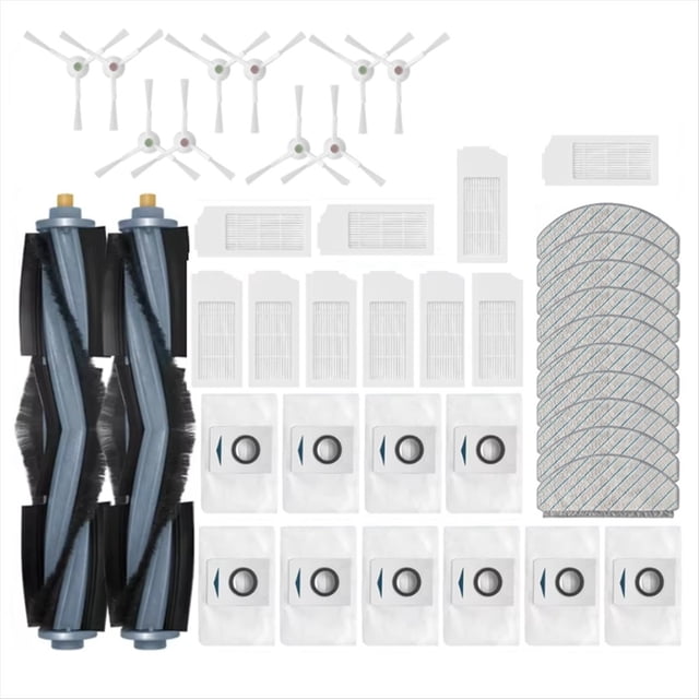 42 Piezas De Repuesto Para Aspiradora Robot Para T10 PLUS/X1 PLUS, Cepillo Lateral Principal, Filtro HEPA, PañO De Fregona, Bolsa Para Polvo A
