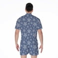 thumbnail image 2 of Star Denim Jeans Pattern Short Sleeve Men'S Rompers, Denim Pattern Design Casual Summer Jumpsuits Outfit, 2 of 4