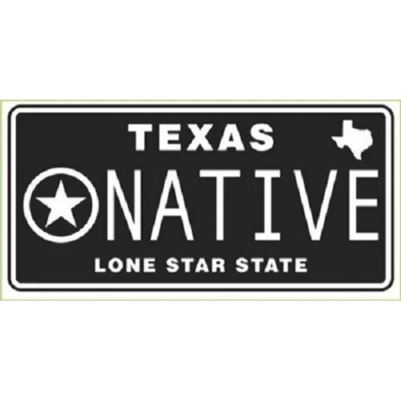 TEXAS NATIVE BLACK TACTICAL Vinyl Decal Bumper Sticker R2 3.75x7.25"