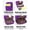 Light Purple, variant on Clearance 1 Anti Theft Multipurpose Sling Crossbody Backpack Shoulder Bag for Men, Lightweight One Strap Motorcycle Back pack Sling Bag Backpack for Hiking Walking Biking Travel Cycling