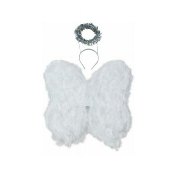 Feather Angel Wings with Halo
