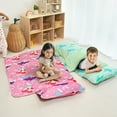thumbnail image 3 of Primlect Nap Mat, 55" x 22", Extra Large Sleeping Bags with Removable Pillow, for Daycare, Pink, 3 of 8