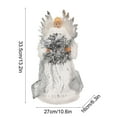 thumbnail image 3 of Christmas Decoration Christmas Tree Topper 13.19×10.63 inch Plush Santa Claus & Angel Figurines with Glitter Wings Tree Topper Christmas Tree Ornaments for Home Winter Holiday Decor, 3 of 7
