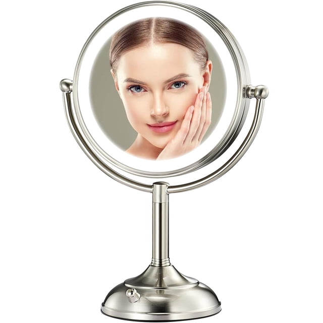 Espejo de maquillaje VESAUR Professional 8.5 grande con aumento de 10X