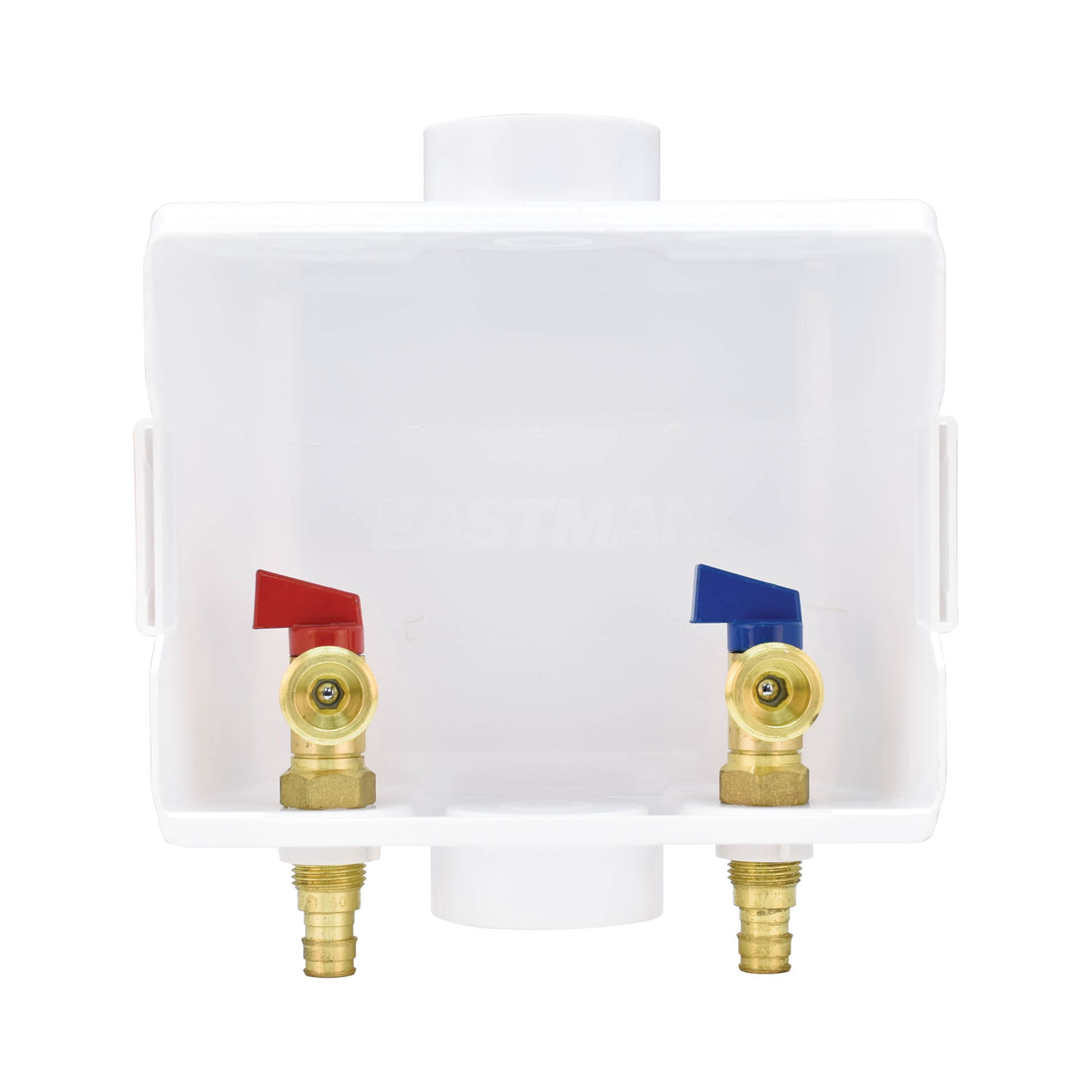 Eastman 60260 Center-Drain Washing Machine Outlet Box, 1/2 inch Expansion PEX, Whtie
