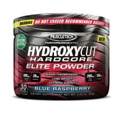 Hydroxycut Hardcore Elite Thermogenic Powder, Blue Raspberry, 3.25 Oz