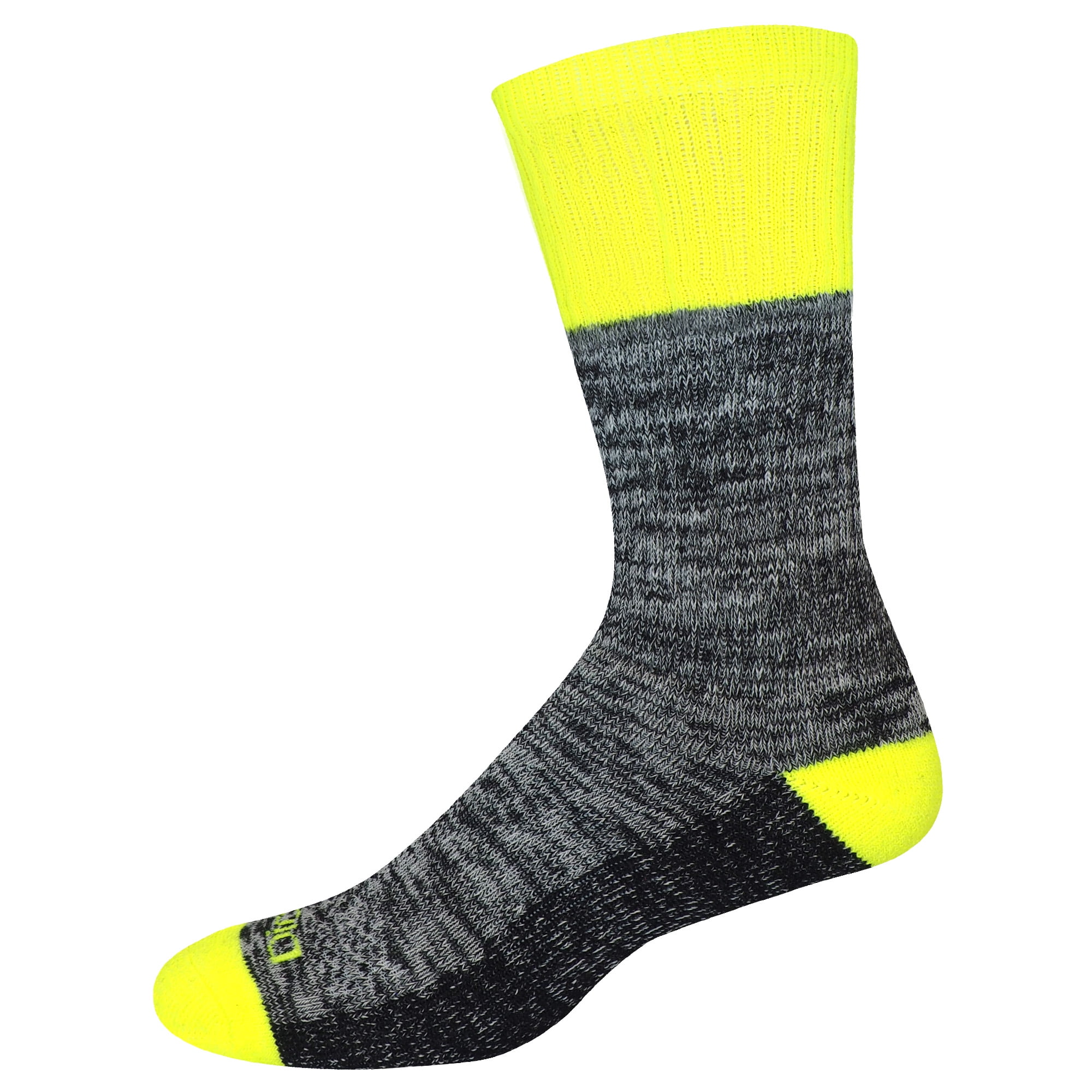 (2 pack) Dickies Men's Dri-Tech Crew Work Socks, 6-Pack, Hi-Viz, Size 6-12