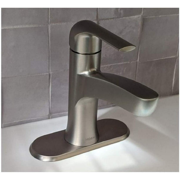 Moen Tilson Bathroom Faucet Spot, Inexpensive Bathroom Faucets Brushed Nickel