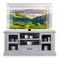 thumbnail image 6 of BELLEZE Rustic Modern TV Stand - Trussati (Stone Gray), 6 of 7