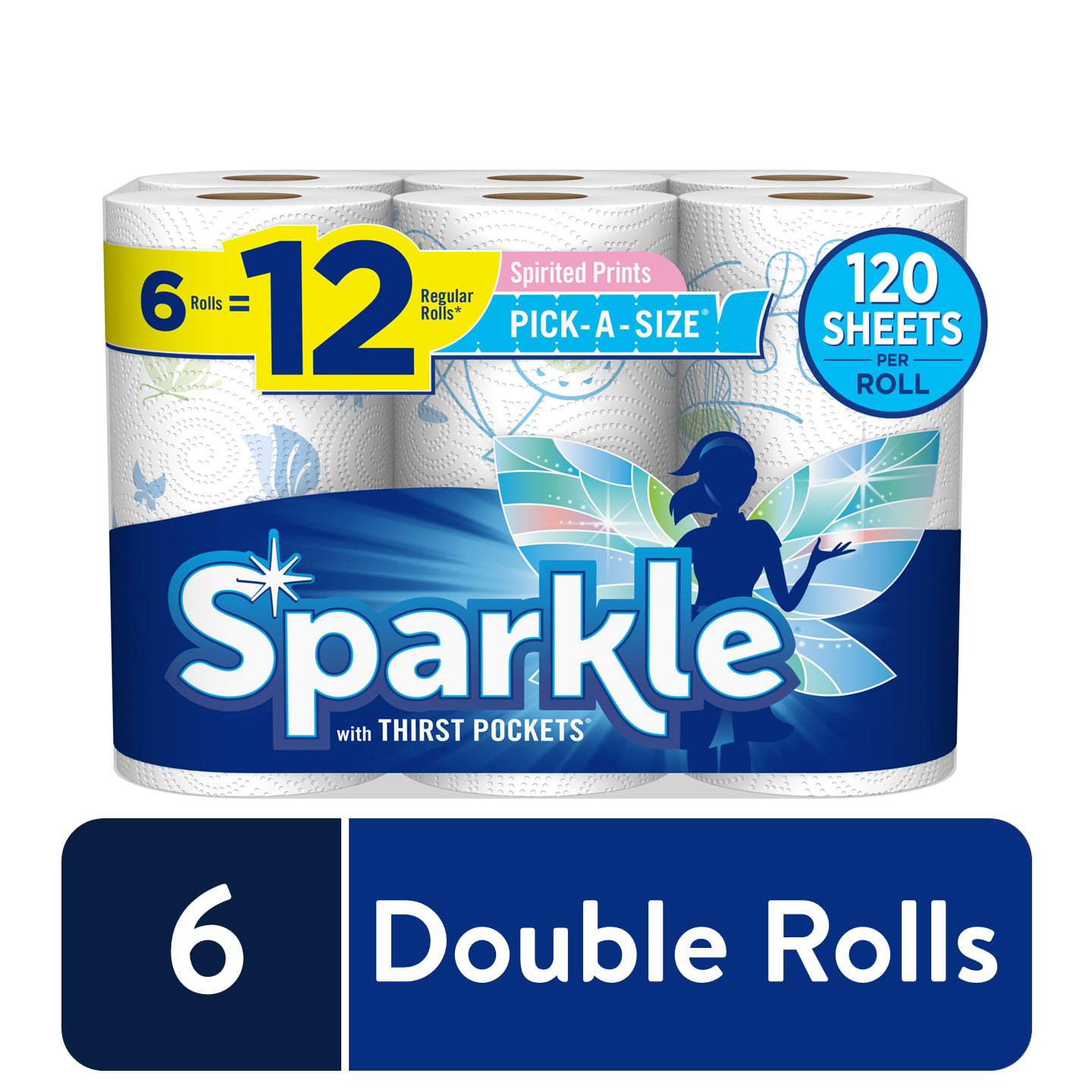 sparkle paper towel with prints