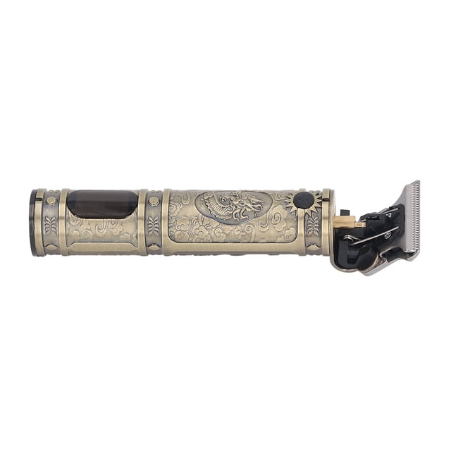 Hair Clipper, Delicate Slip All Metal Body LCD Display Rechargeable Hair Trimmer For Outdoor Skull LCD Silver,Dragon Head LCD Silver,Dragon Head LCD Gold