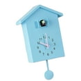 thumbnail image 3 of Abbracc Réveil Horloge de Bureau Coucou Racontant l'Heure Décoration de Bureau Maison École Bleu, 3 of 9