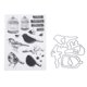 thumbnail image 3 of Sello transparente de silicona para manualidades, cuenta manual, álbum de recortes, sello terminado, jaula de pájaros, decoración para álbumes de fotos, 3 of 8