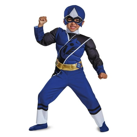 Blue Ranger Ninja Steel Child Muscle Costume