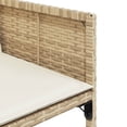 thumbnail image 5 of vidaXL 5 Piece Garden Dining Set with Cushions Beige Poly Rattan, 5 of 5