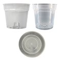thumbnail image 5 of Growth Technology Clear Orchid Pots and Saucers - Superior Quality for Optimal, 5 of 5