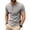 Gray, variant on Mens Jacquard Henley Shirts Short Sleeve Breathable Button Down Tshirt Summer Stretchy Lightweight Comfy Daily Wear Tops Navy M