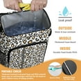 thumbnail image 2 of Travel Cooler Bag - Black and Yellow Of Leopard Print Camping Beer Cooler Backpack with Bottle Opener- Waterproof Insulated Picnic Backpacks - Cooler Bag for Beach, 2 of 6