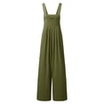 thumbnail image 5 of Coerni Summer Romper for Girls Spaghetti Strap Wide Leg Jumpsuit with Pocket Solids Casual Lightweight Overalls 4-15 Years, 5 of 6