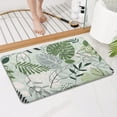 thumbnail image 5 of Cute Green Bathroom Rugs Plant Bath Mat, Non Slip Back Washable Bathroom Rug for Decor, Small Bathroom Tub Rug Leaf Shower Mat Boho Floor Mats Doormat. 27x17inch, 5 of 6