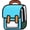 Blue, variant on 3D Jump Style Kawaii Cartoon Sketch Daypack, 2D Comic Drawing Anime Canvas Backpack, Large Capacity Waterproof Multi-Purpose Bag for Travel Work Picnic Daily Carry, Blue