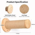 thumbnail image 2 of Cat Wall Furniture 11.8 Inch Cats Steps For Drywall Kitten Stairs For Wall Mounted With Jute Scratching Kittens Shelf 2 Of Pack, 2 of 9