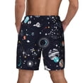 thumbnail image 4 of Goofa Galaxy2 Printed Men's Swim Trunks Board Shorts Quick Dry Mens Swimming Trunks with Compression Liner,Breathable Fit Hawaii Beach Shorts-Large, 4 of 9