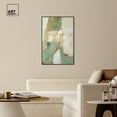 thumbnail image 4 of Sage Green Boho Elegant Abstract Canvas Wall Art by Art Remedy, Black Floater Frame, 30"x45", 4 of 8