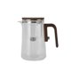 thumbnail image 3 of Glass Teapot with Removable Infuser Magnetic Suction Liner Transparent Brewing Tea Kettle 800ml FY720 Transparent 800ml, 3 of 3