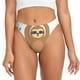 thumbnail image 1 of Balery Cute Sloth In Yoga Pose Tree Tangas de Algodón para Mujer con Estampado – Ropa Interior Sexy, Transpirable, G-string-X-Small, 1 of 6
