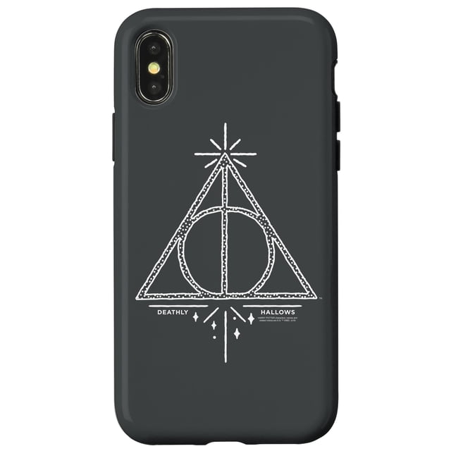 Funda para teléfono Harry Potter Deathly Hallows Line Art para iPhone X/XS