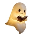 thumbnail image 3 of Lámpara de lectura fantasma con forma de libro, decoración de Halloween, luz nocturna LED novedosa para repisa, estudio, habitación de granja, adorno., 3 of 8
