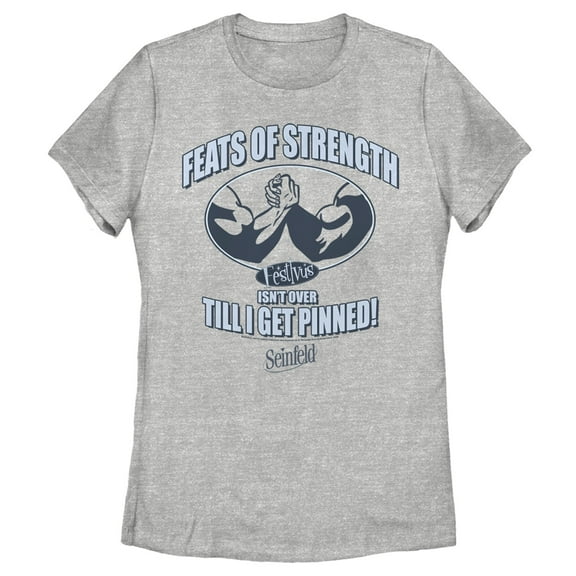 Women's Seinfeld Festivus Isn't Over Till I Get Pinned  Graphic Tee Athletic Heather X Large