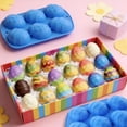 thumbnail image 5 of Silicone Egg Molds - 6-Cavity Egg Shaped Baking Pan for Chocolate, Candy, Soap & Cake Decorating - Easter Egg Tray for Peanut Butter, Muffins & DIY Crafts, 5 of 9