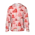thumbnail image 2 of Uemuo Cute Mushroom1 Pattern Women's Full Zip UPF 50+ Sun Protection Hoodie Jacket Long Sleeve Sun Shirt Hiking Outdoor Performance with Pockets-XX-Large, 2 of 9