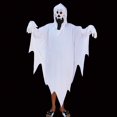 thumbnail image 1 of Disfraz de Halloween Cosplay Disfraces Funky Capa de Mascarada Disfraz de Fantasma Blanco (Disfraz de Fantasma para niños + Guantes) (Blanco) Rojo Verde, 1 of 5