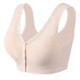 thumbnail image 2 of Byworldtasic Women Front Snap Closure Wireless Bra Floral Lace Wide Strap Comfort Bralette Everyday Ladies Plus Size Bra, 2 of 5