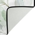 thumbnail image 5 of SKYSONIC Eucalyptus Leaves Area Rug 72x48in Watercolor Style Non-Slip Floor Carpet for Indoor Living Dining Room and Bedroom Area, 5 of 7