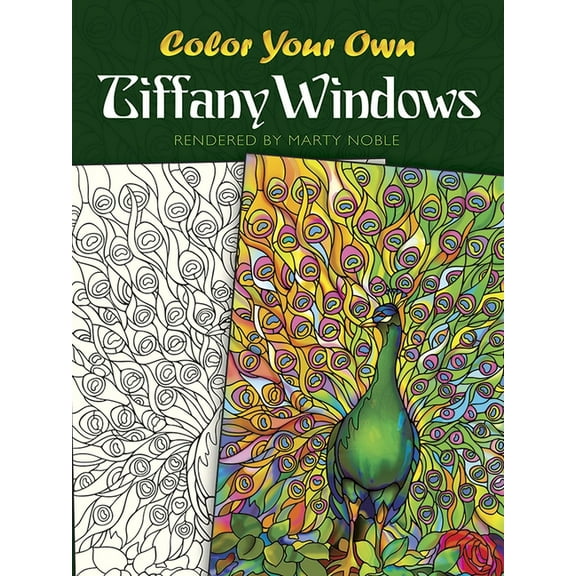 Dover Art Masterpieces to Color Color Your Own Tiffany Windows, (Paperback)