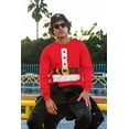 thumbnail image 3 of Old Glory Mens Santa Claus Costume Long Sleeve T Shirt, 3 of 6