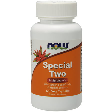 NOW Foods Vegetarian Special Two Multivitamin with Green Superfoods Caps, 120 (Best Multivitamin For Male Vegetarian)