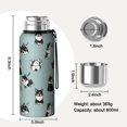 thumbnail image 7 of 20 Oz Black Corgi Coffee Tumbler Double Wall Insulated Stainless Steel Water Bottle | Metal Reusable Thermoses Flask with Cup Cap | Leak & Sweat Proof with Anti-Dust Lid, 7 of 7