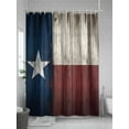 thumbnail image 5 of Retro Western Texas Stars Shower Curtain, Rustic Country Wood Bathroom Decor Curtains Set with Hooks, Waterproof Fabric Home Accessories， 66 X 72 Inch Long, 5 of 6