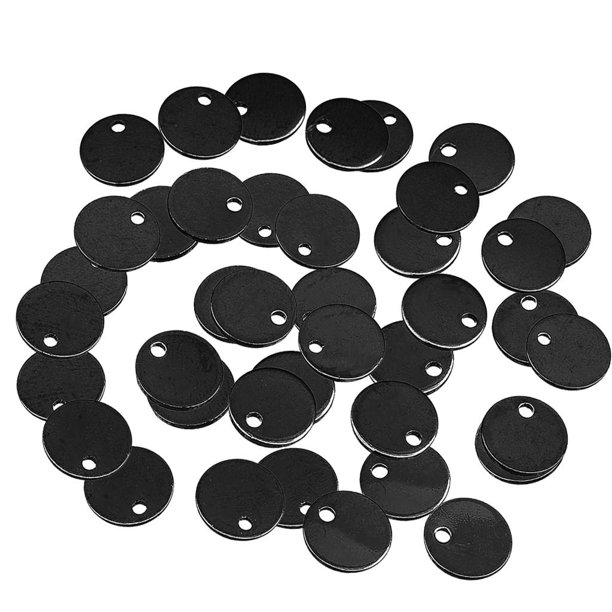Paquete de 40 colgantes redondos de latón con etiqueta estampada en blanco para , colgante, s, decoración del hogar, suministros de artesan Macarena Colgantes de etiqueta en blanco de latón