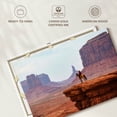 thumbnail image 6 of Elephant Stock Cowboy Of Monument Valley Wall Art - Horizontal Canvas Wall Art - Living Room Wall Decor - Our America Canvas - Brown And Gray Decor - 12" x 8", 6 of 8