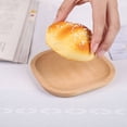 thumbnail image 1 of OULII 1Pack Table Decoration Fruit Plate Salad Plate Wood Log Color for Friends, 1 of 7